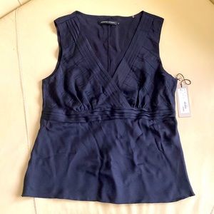 Classic silk black blouse